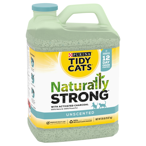 Purina Tidy Cats Naturally Strong Cat Litter Activated Charcoal