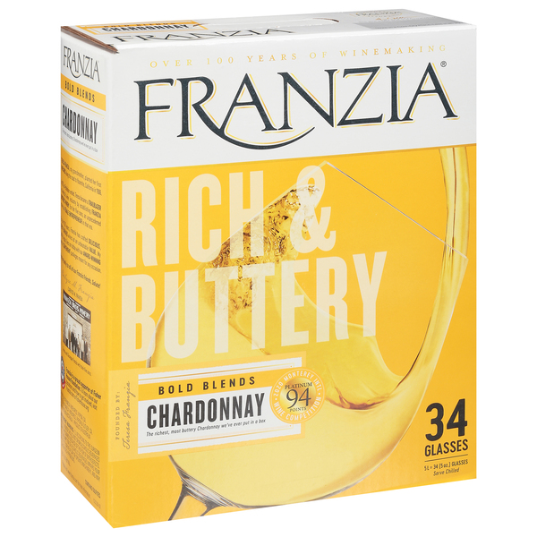 Franzia Rich Buttery Chardonnay Wine Box 5 ltr box Food Lion