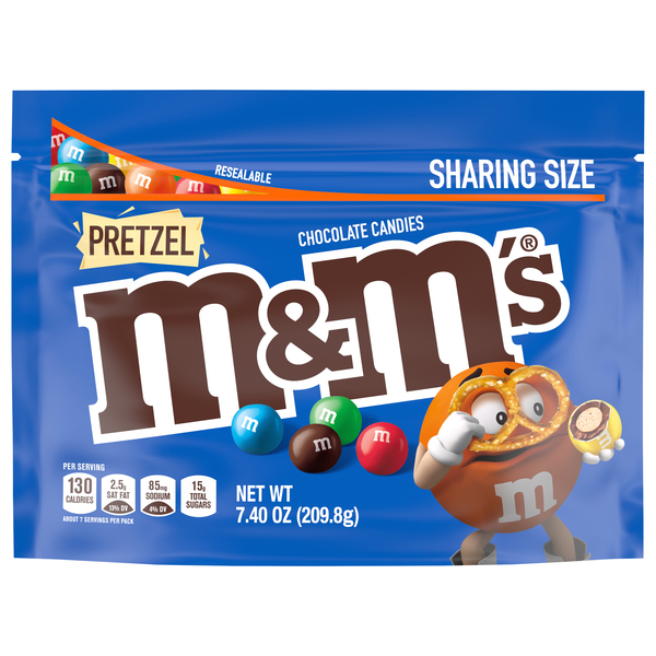 Save on M&M's Pretzel Chocolate Candies Sharing Size Order Online Delivery