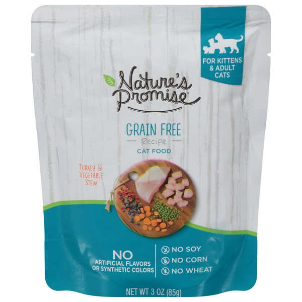 Nature s Promise Grain Free Turkey Vegetable Stew Wet Cat Food 3 oz pkg Giant