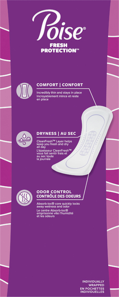 Poise Microliners Incontinence Liners Long Lightest Absorbency