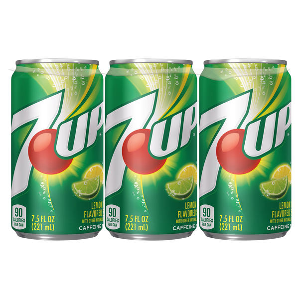 7UP Lemon Lime Soda, Naturally Flavored and Caffeine Free, 12 Fl Oz Cans  (pack of 12)