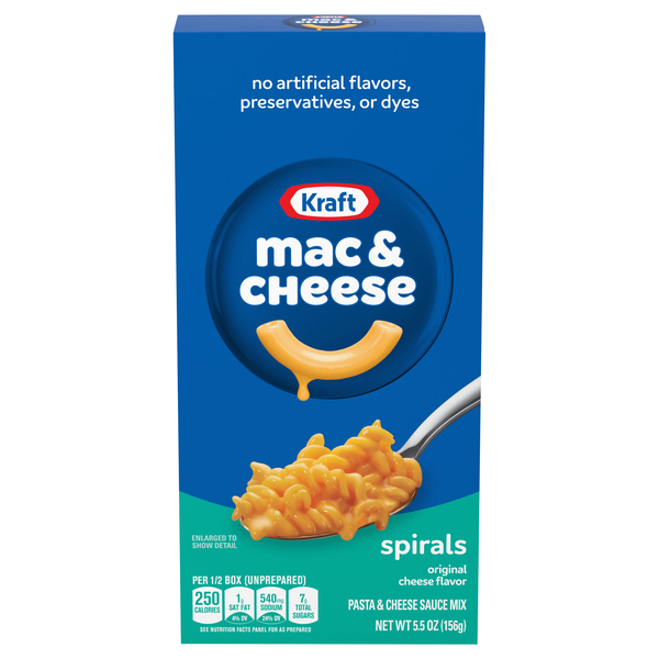 Kraft Mac & Cheese Dinner Spirals - 5.5 oz box