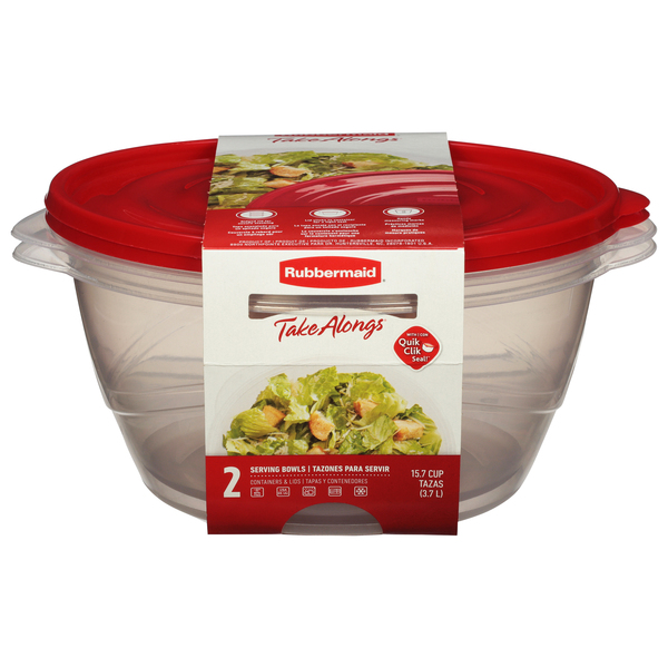TakeAlongs® Serving Bowl Food Storage Containers, 15.7 Cup, 2 Count