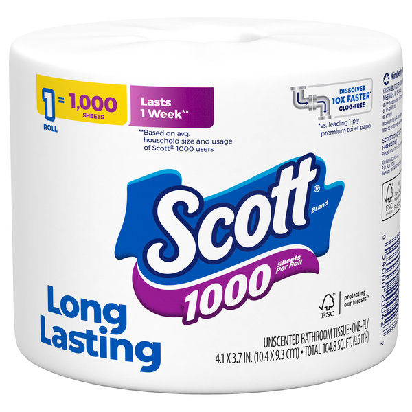 Scott toilet sale paper on sale