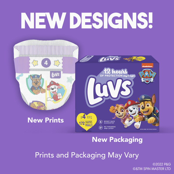 Luvs wet indicator sales