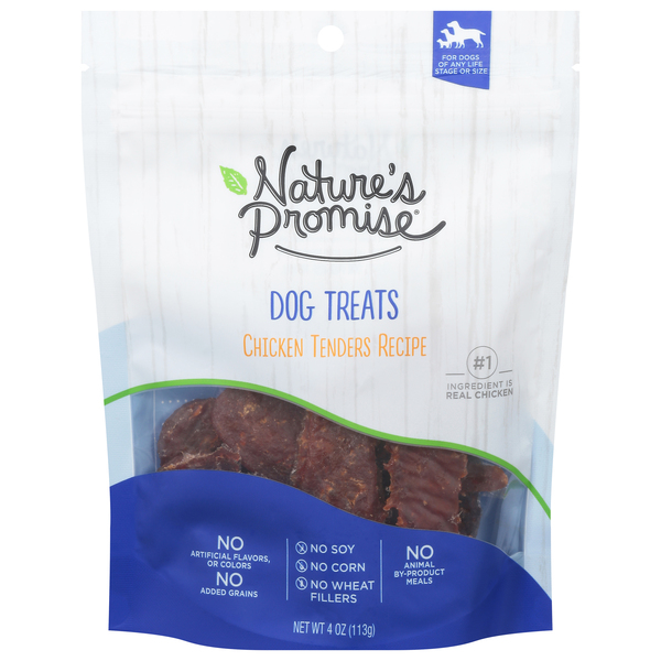 Nature s Promise Chicken Tenders Recipe Dog Treats 4 oz pkg GIANT