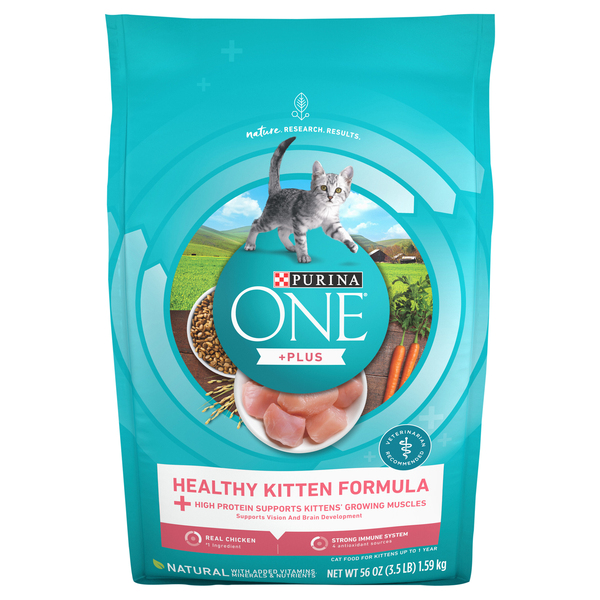Purina ONE Plus Healthy Kitten Formula Dry Kitten Food Chicken