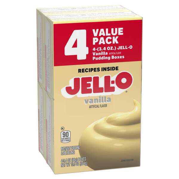 Vanilla Pudding Box Jell O Instant Pudding And Pie Filling, Vanilla