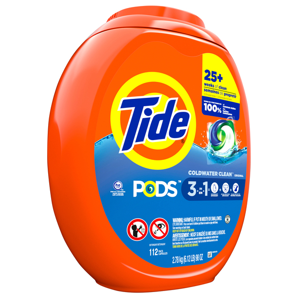 Tide PODS Coldwater Clean 3-in-1 Liquid Laundry Detergent Pacs