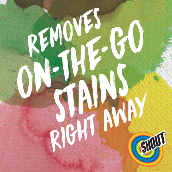 Shout Wipe and Go Instant Stain Remover, for On-The-Go Laundry Stains, 12  Wipes