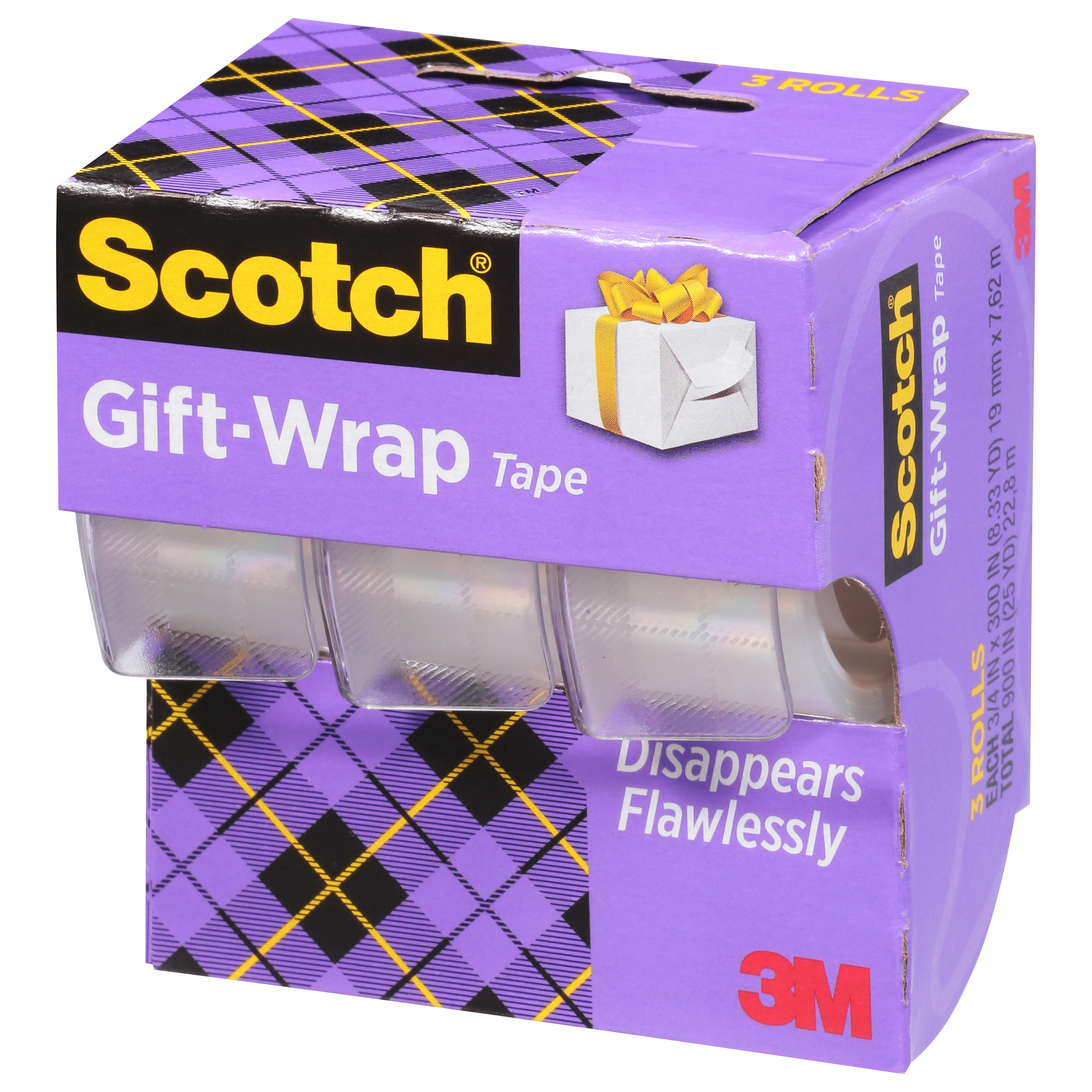 Save on 3M Scotch Tape Gift Wrap Satin Finish .75 X 300 Inch ea - 3 pk  Order Online Delivery