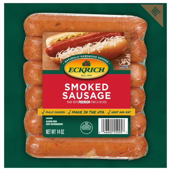 Eckrich Smoked Sausage 6 ct 14 oz pkg GIANT