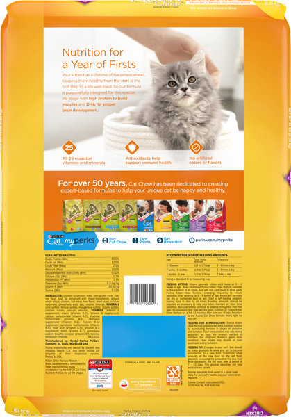 Purina Kitten Chow Nurture Dry Cat Food Chicken 14 lb bag Food