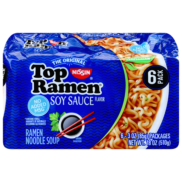 Nissin Top Ramen Beef Flavor Noodle Soup, 12 ct / 3 oz - Foods Co.