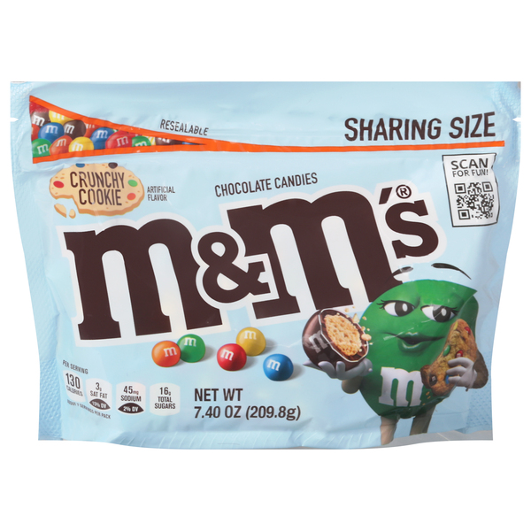 M&M's Peanut Milk Chocolate Candies, Party Size Share Bag - 800 g