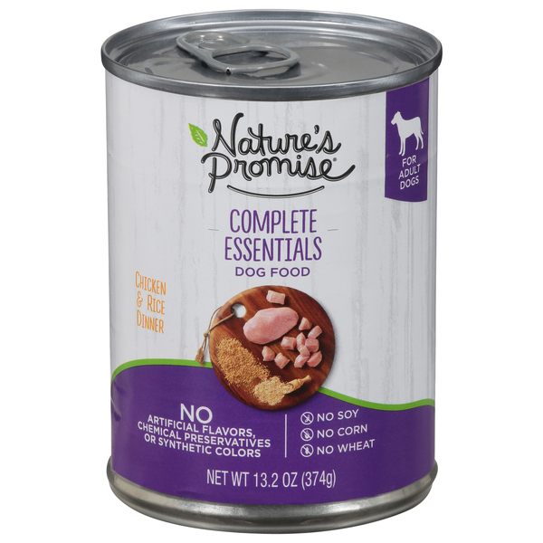 Nature s Promise Complete Essentials Chicken Rice Adult Wet Dog Food 13.2 oz can GIANT