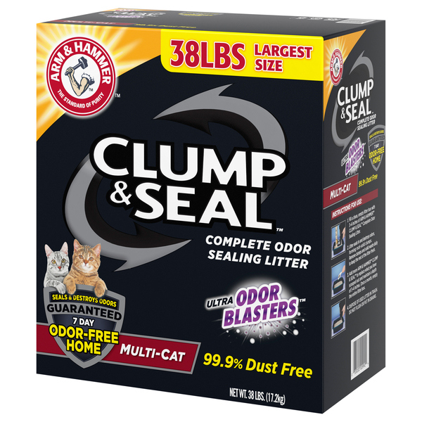 Clump and seal cat clearance litter