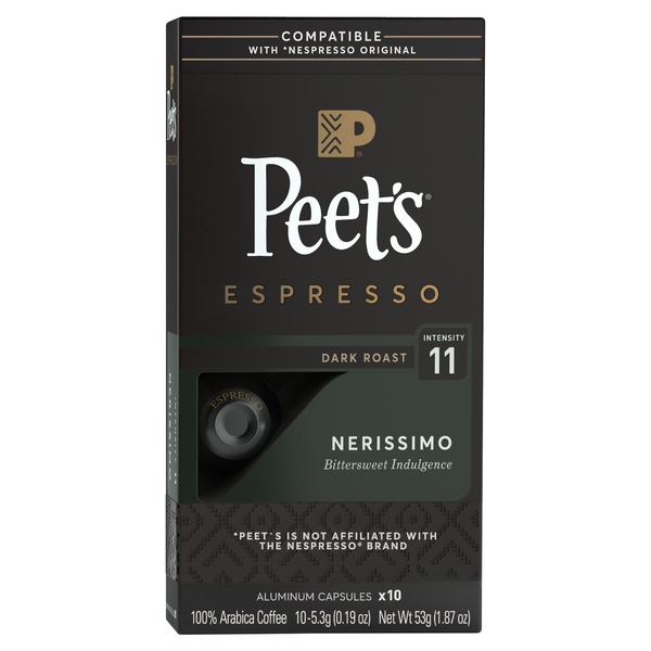 Peet s Espresso Nerissimo Dark Roast Coffee Capsules 10 ct box Giant