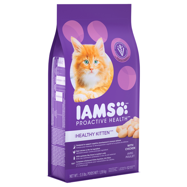 IAMS Proactive Health Healthy Kitten Chicken Dry Cat Food 3.5 lb