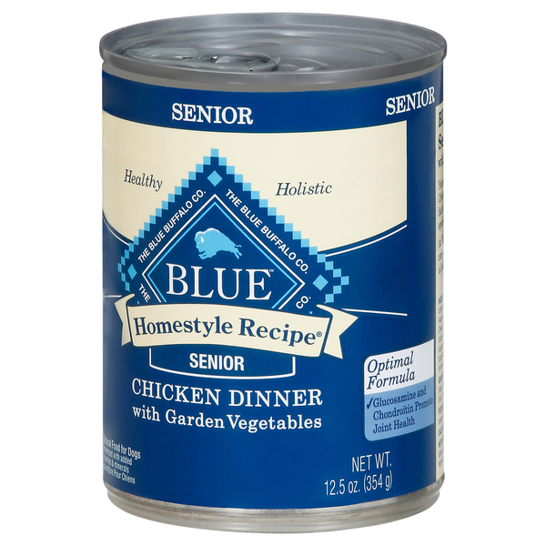 Blue buffalo homestyle senior chicken dinner 2025 with garden vegetables canned dog food