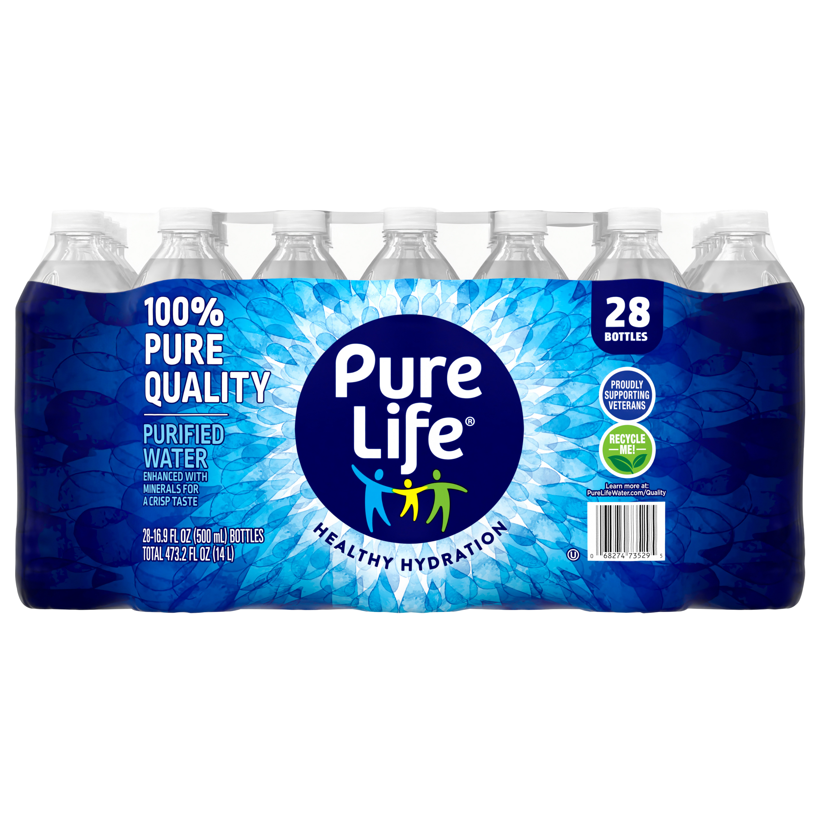 DASANI Purified Water Bottles, 16.9 fl oz, 24 Pack, Spring