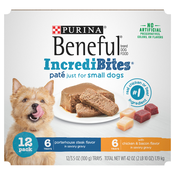 Purina Beneful IncrediBites Small Dogs Variety Pack Wet Dog Food 12 ct 2.63 lb pkg Stop Shop