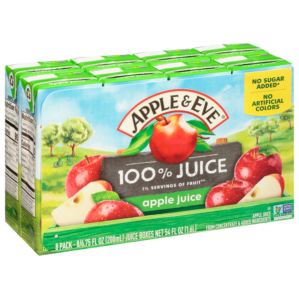 Apple and eve juice boxes sale