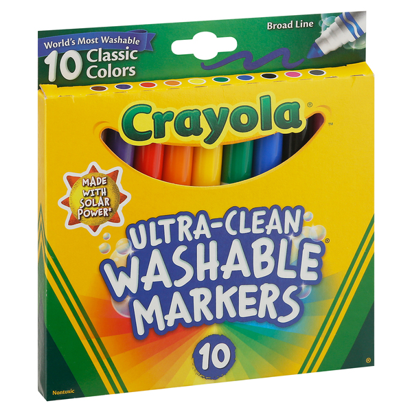 Crayola Markers Super Tips Assorted Colors Washable