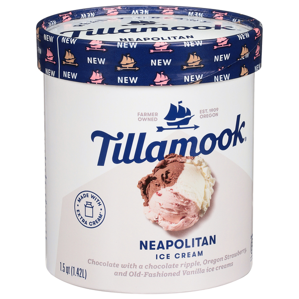 Tillamook Ice Cream Neapolitan 1.5 quart Food Lion