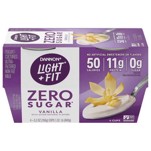 Zero Sugar Fat Free Vanilla Yogurt Cup
