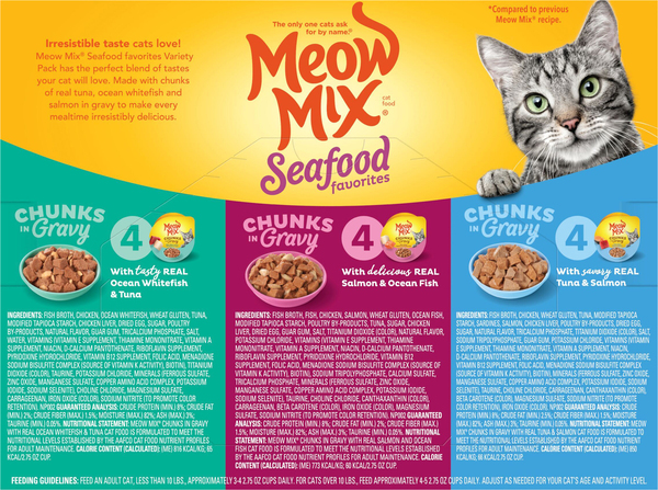 Meow mix top ingredients list