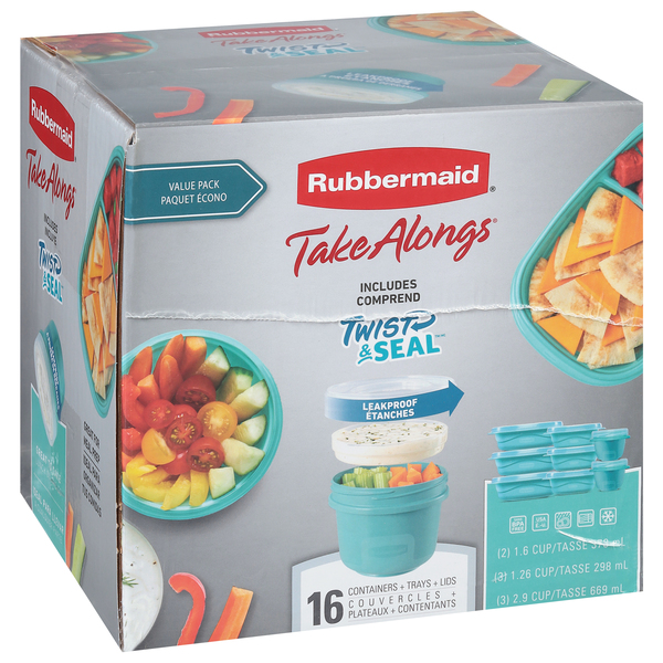 Save on Rubbermaid Take Alongs Containers Trays & Lids Order