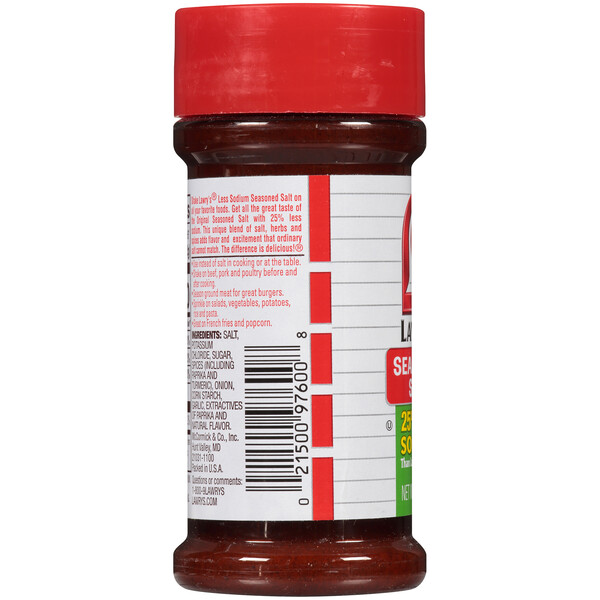 Lawry s Seasoned Salt 25 Less Sodium 8 oz btl GIANT