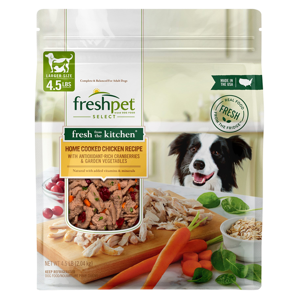 Freshpet Refrigerated Dog Food Home Cooked Chicken Recipe 4.5 lb
