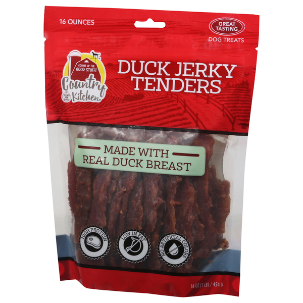 Country Kitchen Dog Treats Duck Jerky Tenders 16 oz bag Giant