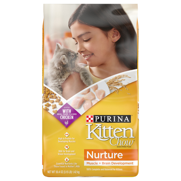 Purina Kitten Chow Nurture Chicken Dry Food 3.15 lb bag Food Lion