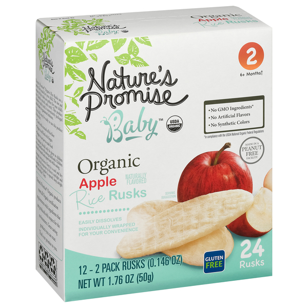 Organic top rice rusks