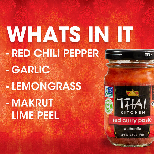 Thai Kitchen Hot Red Curry Paste 4 oz jar MARTIN S