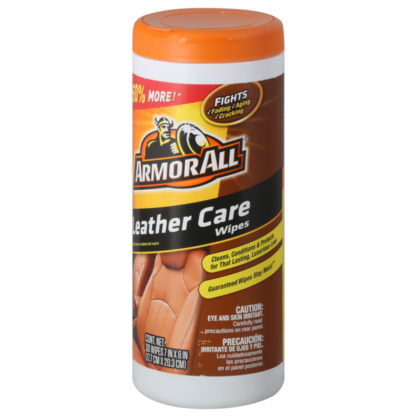 Armor All Leather Care Wipes - 30 ct pkg