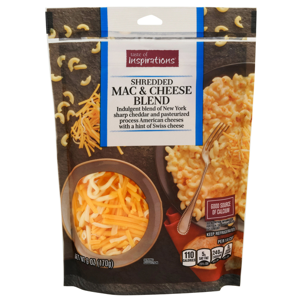 Taste of Inspirations Mac Cheese Blend Shredded 6 oz pkg