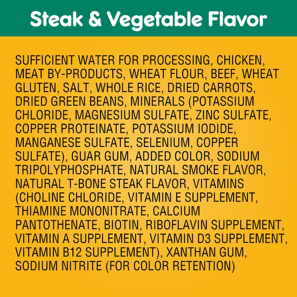Pedigree dog food ingredients list sales