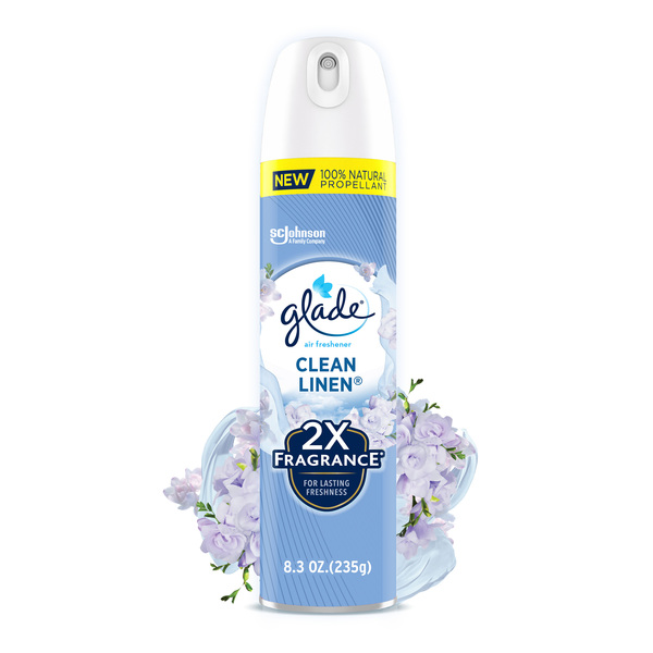 Glade Clean Linen Air Freshener Aerosol Spray - 8.3 oz can