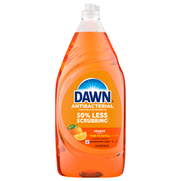 Dawn Antibacterial Orange Scent Liquid Dish Soap 38 oz btl Giant