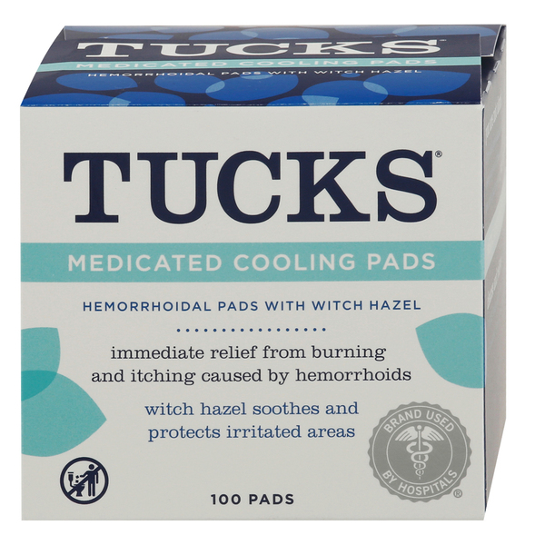 Tucks Medicated Hemorrhoidal Pads Cooling with Witch Hazel 100