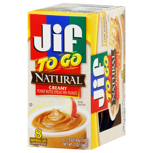 Jif To Go Natural Creamy Peanut Butter Individual Cups edu.svet.gob.gt