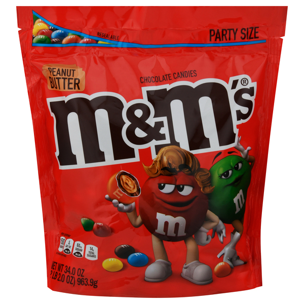 M&M's Peanut Butter Milk Chocolate Candies, Party Size Share Bag