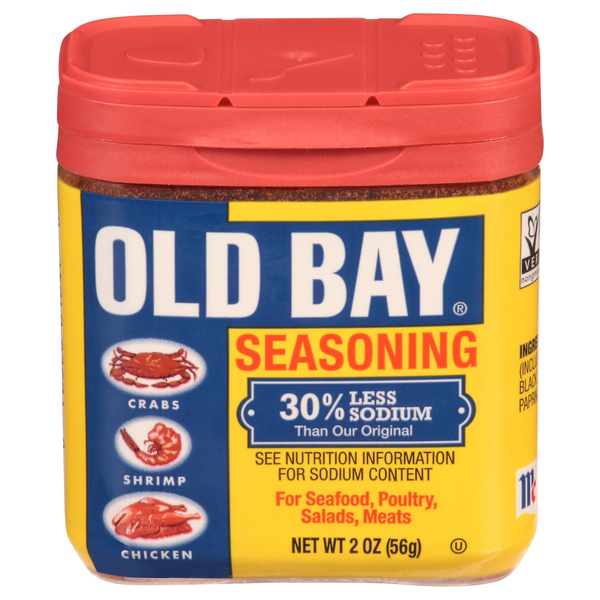 Old Bay Seasoning 30% Less Sodium - 2 oz tin