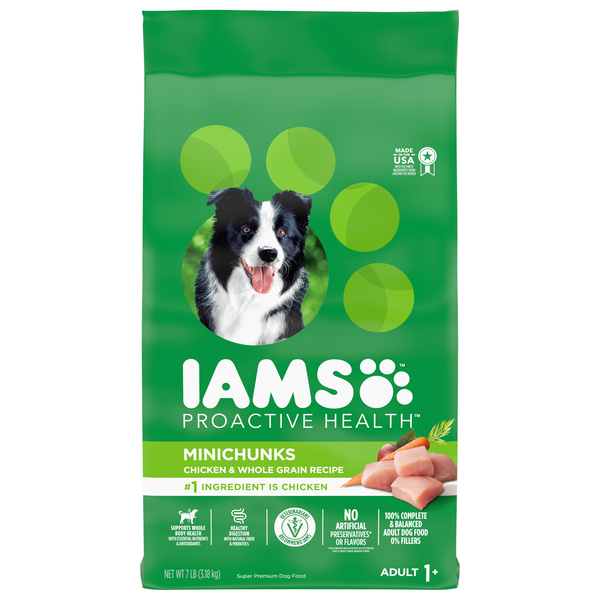 IAMS Proactive Health Minichunks Chicken Adult Dry Dog Food 7 lb
