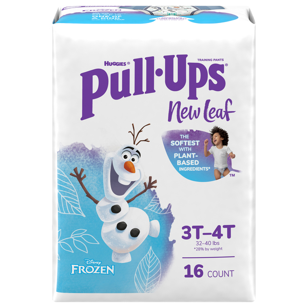 Huggies Pull-Ups New Leaf 3T-4T Boy Training Underwear Frozen 32-40 lbs -  16 ct pkg